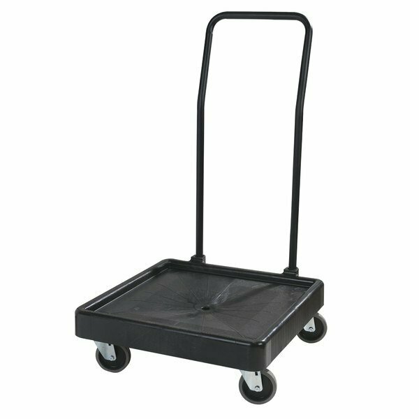 Carlisle Foodservice C2236H03 Polypropylene Rack Dolly with Handle 271C2236HBK